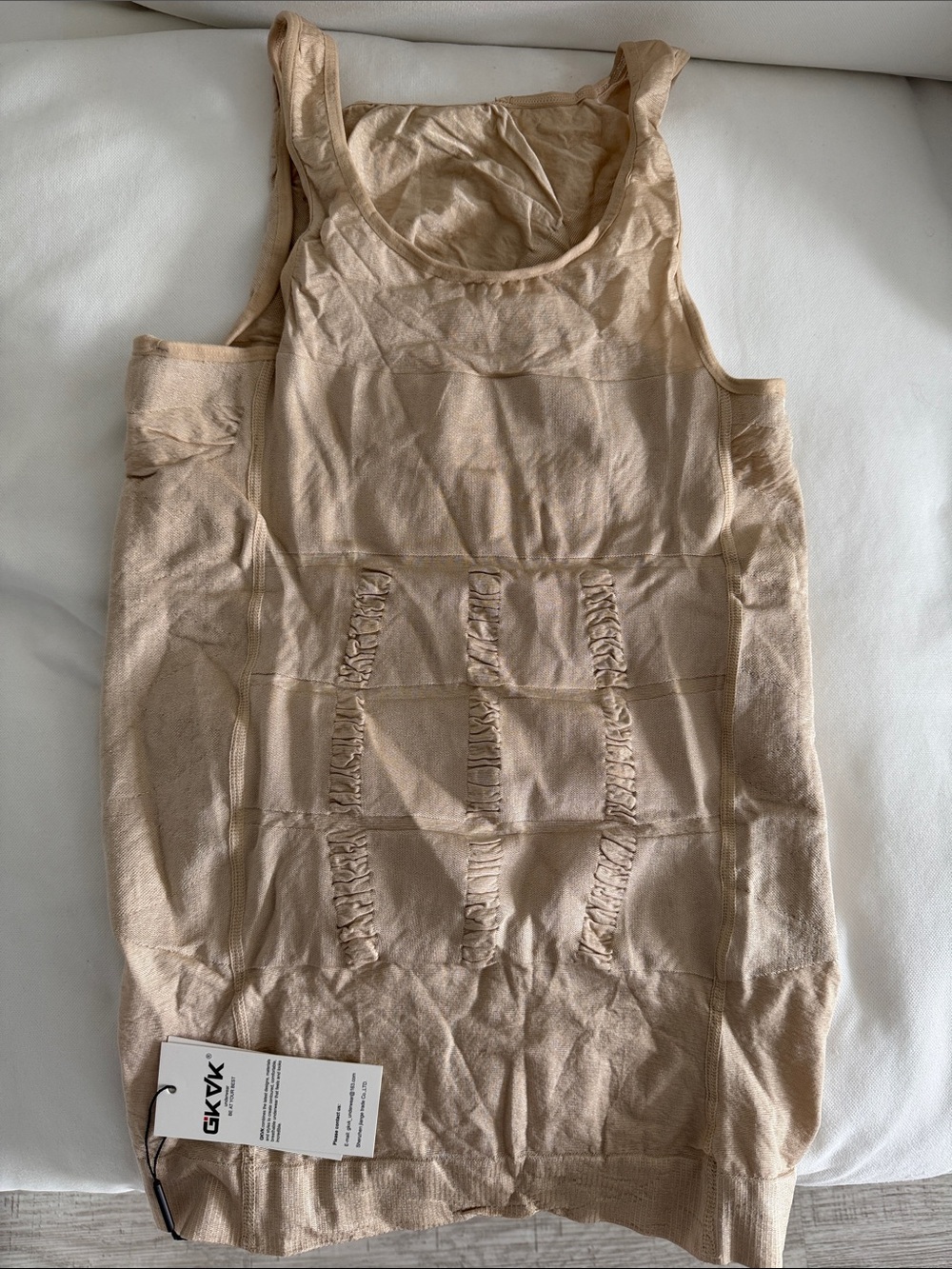 Beige Shaping Tank Top